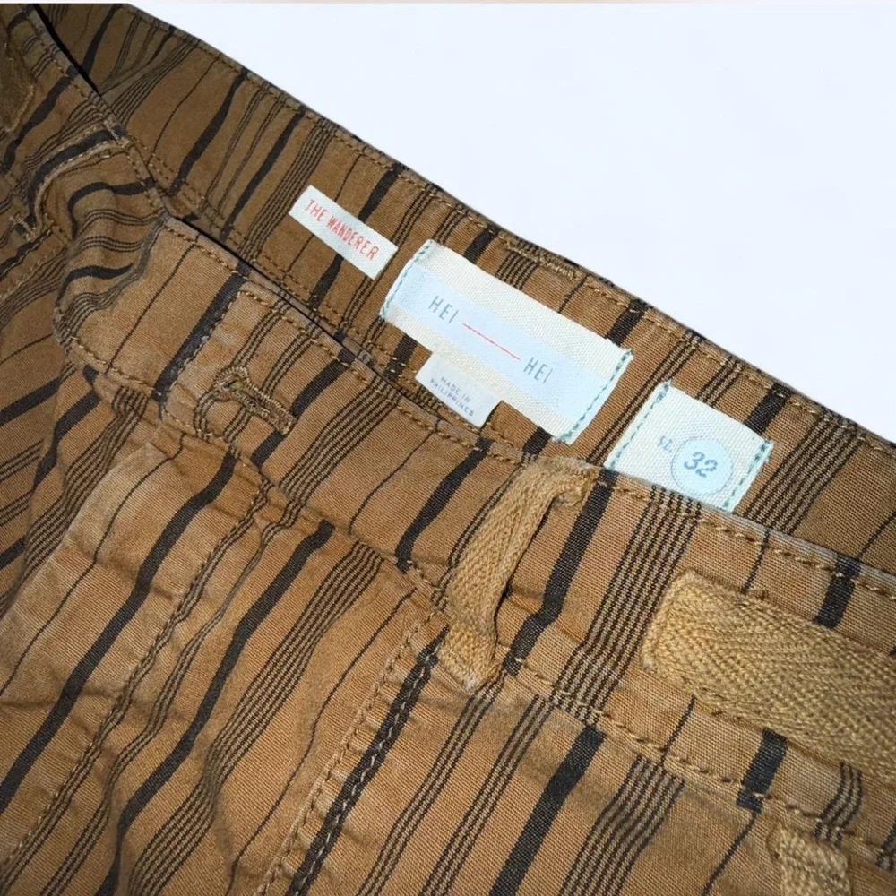 Brown Striped Casual Pants - Picture 5 of 5